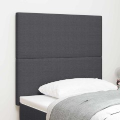 Testiera vidaXL Design Pieno Grigio Scuro 80 cm in Tessuto Corduroy