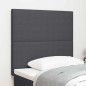 Testiera vidaXL Design Pieno Grigio Scuro 80 cm in Tessuto Corduroy