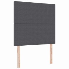 Testiera vidaXL Design Pieno Grigio Scuro 80 cm in Tessuto Corduroy