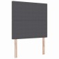 Testiera vidaXL Design Pieno Grigio Scuro 80 cm in Tessuto Corduroy