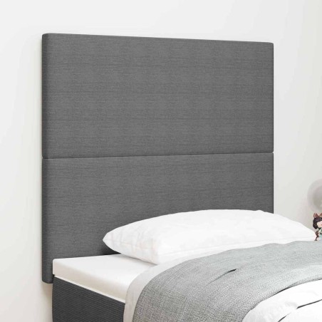 Testiera vidaXL Design Semplice Grigio Chiaro 100 cm in Tessuto Corduroy