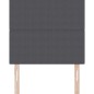 Testiera vidaXL Design Semplice Grigio Scuro 100 cm Tessuto Corduroy