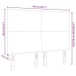 Testiera vidaXL Design Semplice Grigio Chiaro 140 cm Tessuto Corduroy