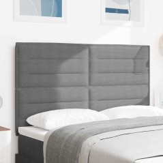 vidaXL Testiera Design Semplice Grigio Chiaro 160 cm Tessuto Corduroy