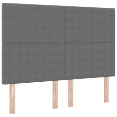 vidaXL Testiera Design Semplice Grigio Chiaro 160 cm Tessuto Corduroy