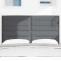 Testiera vidaXL Design Semplice Grigio Scuro 160 cm in Tessuto Corduroy