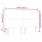 Testiera vidaXL Design Semplice Grigio Scuro 200 cm Tessuto Corduroy