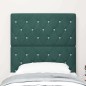 vidaXL Testiera Botanica con bottoni in cristallo verde scuro, 80 cm in velluto