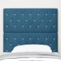 vidaXL Testiera in velluto blu scuro con bottoni in cristallo - 90 cm