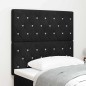 vidaXL Testiera in velluto nero con tufting di bottoni in cristallo, 100 cm.