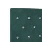 vidaXL Testiera Verde Scuro in Velluto con Bottoni in Cristallo 100 cm vidaXL Testiera Verde Scuro in Velluto con Bottoni in Cristallo 100 cm