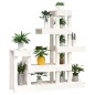 Supporto per Piante Bianco 92x25x97cm Legno Massello di Pino Supporto per Piante Bianco 92x25x97cm Legno Massello di Pino