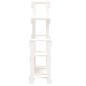 Supporto per Piante Bianco 92x25x97cm Legno Massello di Pino Supporto per Piante Bianco 92x25x97cm Legno Massello di Pino