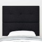 Testiera vidaXL Button Tufted Nera 80 cm in Tessuto
