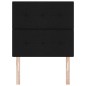 Testiera vidaXL Button Tufted Nera 80 cm in Tessuto