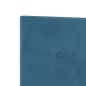 Testiera vidaXL Bottoni Imbottiti Blu Scuro 80 cm Velluto