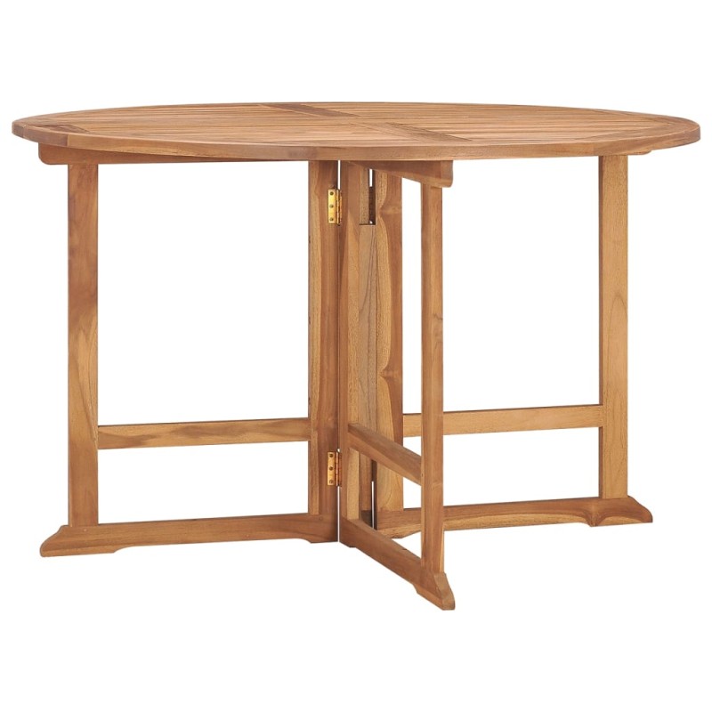 Tavolo da Giardino Pieghevole Ø110x75 cm in Massello di Teak Tavolo da Giardino Pieghevole Ø110x75 cm in Massello di Teak