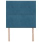 Testiera vitaXL Pieghettata Blu Scuro 90 cm Velluto Testiera vitaXL Pieghettata Blu Scuro 90 cm Velluto