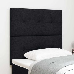 Testiera imbottita vidaXL Nera 100 cm in tessuto