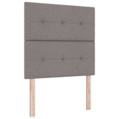 Testiera vidaXL Button Tufted Tortora 100 cm in Tessuto