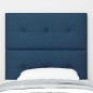 Testiera vidaXL Button Tufted Blu 100 cm in Tessuto