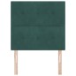 Testiera vidaXL Bottoni Intagliati Verde Scuro 100 cm Velluto Testiera vidaXL Bottoni Intagliati Verde Scuro 100 cm Velluto