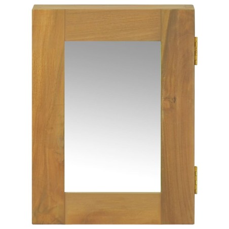 Mobile a Specchio 30x10x40 cm in Legno Massello di Teak