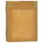 Mobile a Specchio 30x10x40 cm in Legno Massello di Teak Mobile a Specchio 30x10x40 cm in Legno Massello di Teak