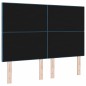 testiera imbottita vidaXL blu scuro 140 cm in velluto