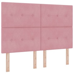 Testiera imbottita Rosa 160 cm in Velluto