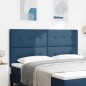 Testiera vidaXL Button Tufted Blu 180 cm Tessuto