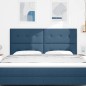 Testiera vidaXL Button Tufted Blu 180 cm Tessuto