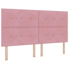 Testiera VidaXL Imbottita Rosa 180 cm in Velluto