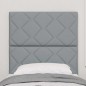 vidaXL Testiera Argille con testiera Grigio chiaro 80 cm Poliestere, Legno