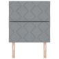 vidaXL Testiera Argille con testiera Grigio chiaro 80 cm Poliestere, Legno