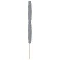 vidaXL Testiera Argille con testiera Grigio chiaro 80 cm Poliestere, Legno