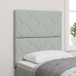 vidaXL Testiera in Velour Grigio Chiaro da 80 cm con Design a Blocchi Diamante