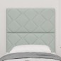 vidaXL Testiera in Velour Grigio Chiaro da 80 cm con Design a Blocchi Diamante