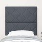 vidaXL Testiera in velours grigio scuro con blocchi a forma di diamante - 80 cm vidaXL Testiera in velours grigio scuro con blocchi a forma di diamante - 80 cm