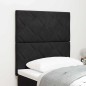 vidaXL Testiera in velluto nero con design a rombi, 80 cm vidaXL Testiera in velluto nero con design a rombi, 80 cm