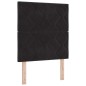 vidaXL Testiera in velluto nero con design a rombi, 80 cm vidaXL Testiera in velluto nero con design a rombi, 80 cm