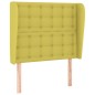 Testiera ad Orecchio Verde 83x23x118/128 cm in Tessuto Testiera ad Orecchio Verde 83x23x118/128 cm in Tessuto