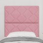 vidaXL Testiera in velluto rosa di - 80 cm con motivo a blocchi di diamante vidaXL Testiera in velluto rosa di - 80 cm con motivo a blocchi di diamante