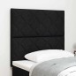 vidaXL Testiera nera, design a blocchi diamantati, 90 cm, tessuto