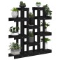Supporto per Piante Nero 104,5x25x109,5 cm Legno Massello Pino Supporto per Piante Nero 104,5x25x109,5 cm Legno Massello Pino