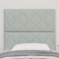 vidaXL Testiera in velluto grigio chiaro con design a rombi