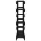 Supporto per Piante Nero 104,5x25x109,5 cm Legno Massello Pino Supporto per Piante Nero 104,5x25x109,5 cm Legno Massello Pino