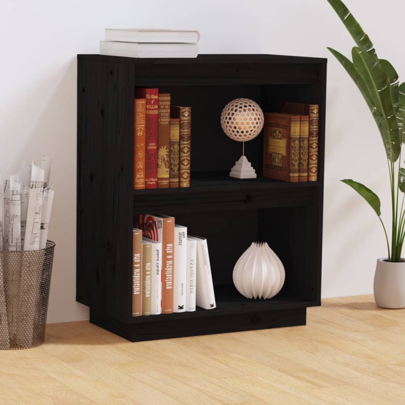 Mobile Consolle Nero 60x34x75 cm in Legno Massello di Pino Mobile Consolle Nero 60x34x75 cm in Legno Massello di Pino