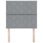 vidaXL Testiera Design Blocchi di Diamante Grigio Chiaro 100 cm, Tessuto vidaXL Testiera Design Blocchi di Diamante Grigio Chiaro 100 cm, Tessuto