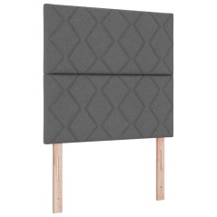 vidaXL Testiera Design a Blocchi di Diamante Grigio Scuro 100 cm Tessuto